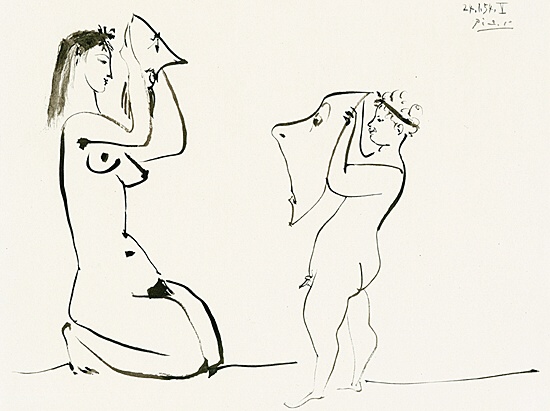 Pablo Picasso, "Les masques", Zervos Bd XVI 219