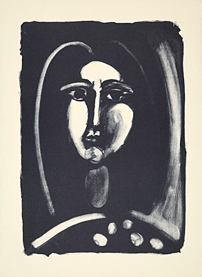 Pablo Picasso, "Tête de femme", Mourlot 122