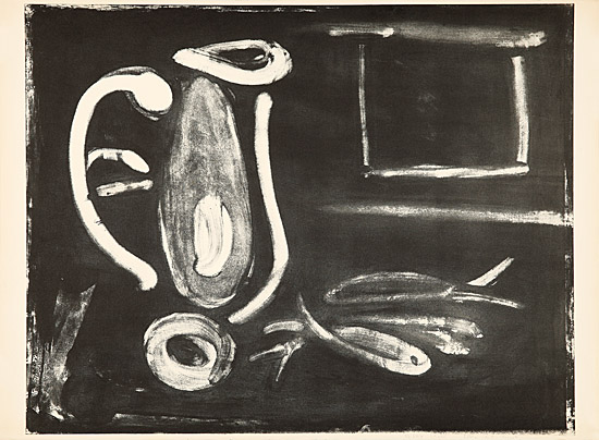 Pablo Picasso, "La table aux poissons, fond noir", Gauss 433, 439, 440