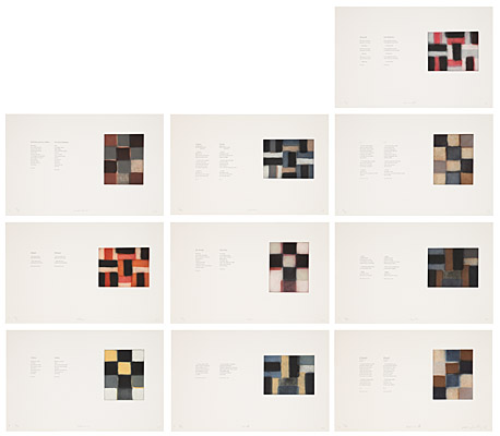 Sean Scully, "Etchings for Federico Garcia Lorca", Scully SS1831-1840