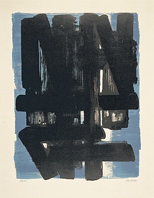 Pierre Soulages, "Lithographie No. 5",Encrevé/Miessner Kat. Nr. 48