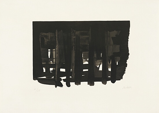 Pierre Soulages, "Lithographie No. 16", Encrevé/Miessner Kat. Nr. 62