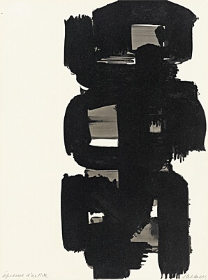 Pierre Soulages, "Lithographie No. 18", Encrevé/Miessner Kat. Nr. 64