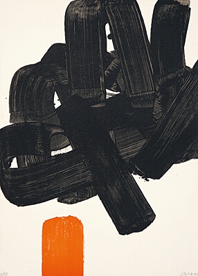 Pierre Soulages, "Lithographie No. 24b",Encrevé/Miessner Kat. Nr. 72