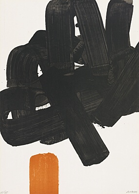 Pierre Soulages, "Lithographie No. 24 b", Encrevé/Miessner Kat. Nr. 72