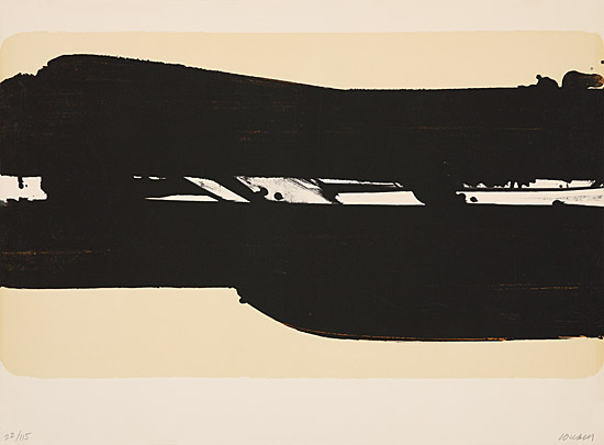 Pierre Soulages, "Lithographie No. 39", Encrevé/Miessner Kat. Nr. 88