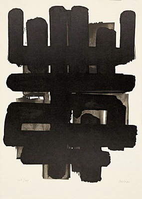 Pierre Soulages, "Lithographie No. 3", Encrevé/Miessner Kat. Nr. 046