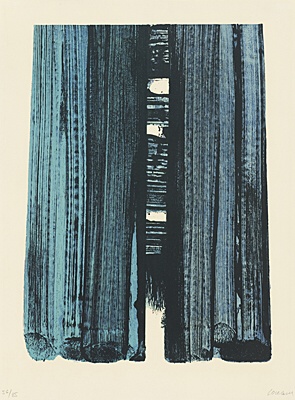 Pierre Soulages, "Lithographie No. 42", Encrevé/Miessner Kat. Nr. 91