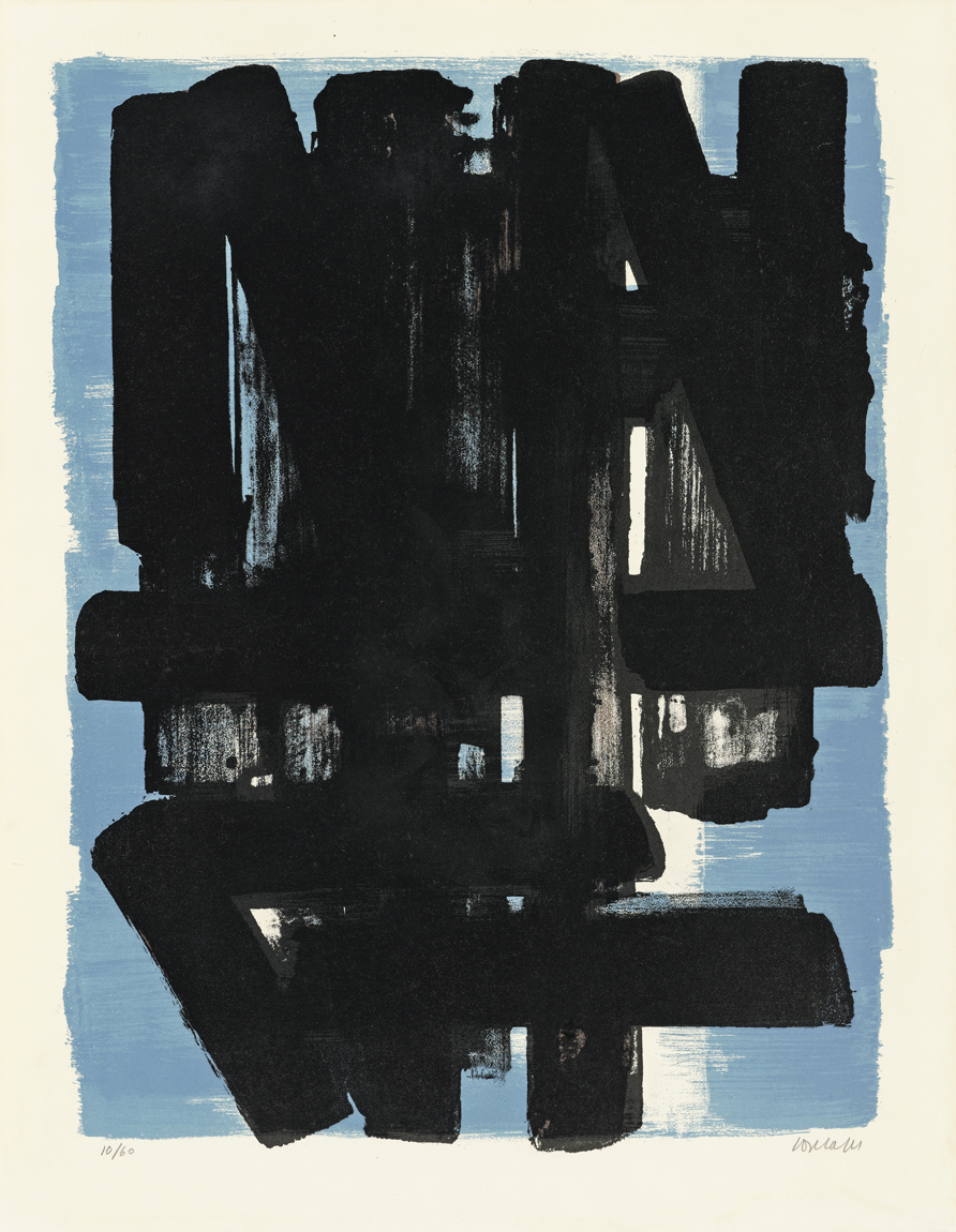 Pierre Soulages, "Lithographie No. 5", Encrevé/Miessner Kat. Nr. 48