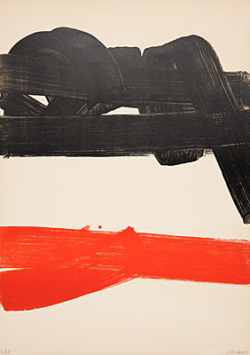 Pierre Soulages, "Lithographie No. 27", Encrevé/Miessner Kat. Nr. 75