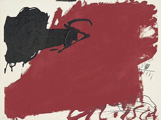 Antoni Tàpies, "Gran taca roja" aus "Negre i roig", Galfetti 619