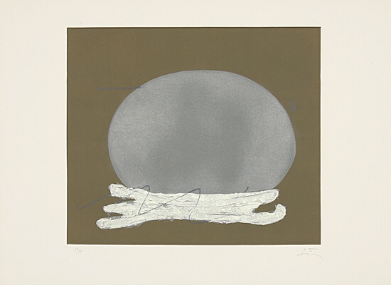 Antoni Tàpies, "Oval i blanc",Galfetti/Homs 849