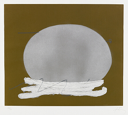 Antoni Tàpies, "Oval i blanc", Galfetti/Homs 849