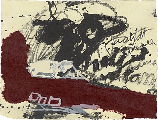 Antoni Tàpies, "Roig i negre 5", Galfetti/Homs 1024