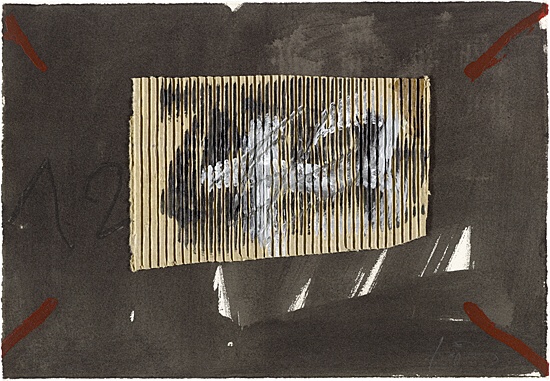 Antoni Tàpies, "Collage i negre", Galfetti/Homs 1573