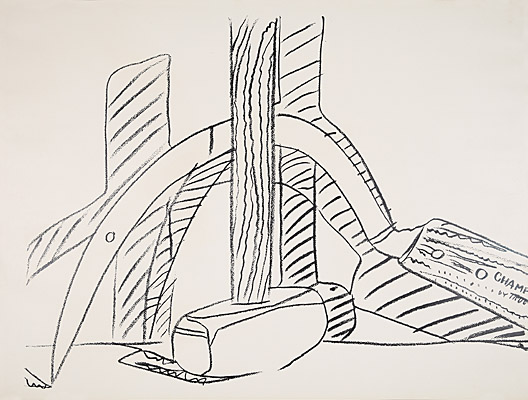Andy Warhol, "Hammer and Sickle", Feldman/Schellmann II.161 Variante schwarz-weiß
