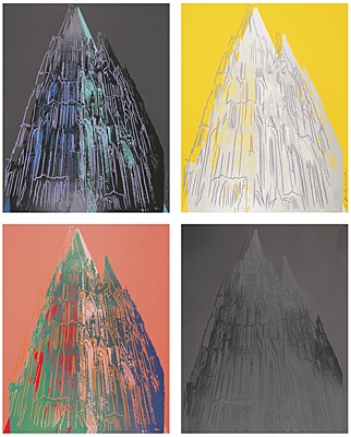 Andy Warhol, "Cologne Cathedral" (Kölner Dom), Feldman/Schellmann II.361 - II.364