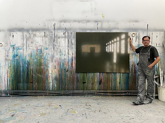 Franziskus Wendels in his studio, Cologne 2020   © Thomas Weber