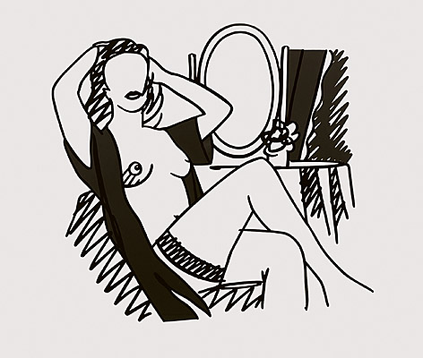 Tom Wesselmann, "Nude and Mirror", Registration number P9012
